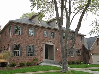 Western Springs Custom Home exterior